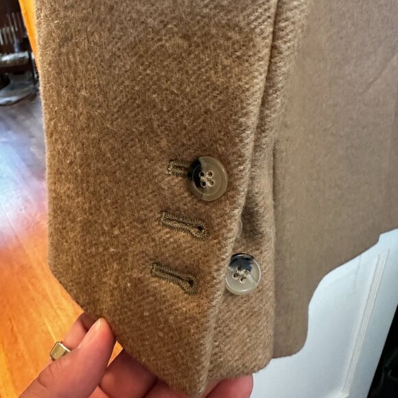APC Wool Blend Camel Coat Size M - Picture 3 of 5